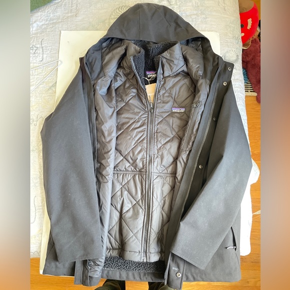 Patagonia Men’s Lone Mountain 3-in-1 Jacket Medium Black. - Picture 4 of 7